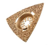 Carbide Triangle Rasp 80mm for Coarse Grinding Tile Stone Wood Concrete Designed to Minimize Overgrinding on Marble Epoxy Resin Cement