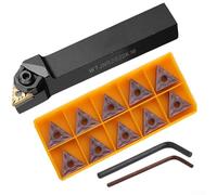 Carbide Turning Insert TNMG160408 for WTJNR2020K16 Lathe Tool Holder, Triangular Blade with CVD/PVD Coating, Suitable for Steel -Finishing