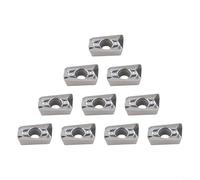 Carbide Turning Inserts 10pcs High Wear Resistant | Optimized geometric angle, lowers cutting force, prevents tool winding, for perfect for continuous shaft processing