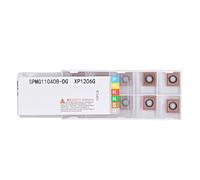 Carbide Turning Inserts CNC Lathe Insert High Performance Bronze Coated Wood Cutting Tools for DIY Woodturning and Metalworking 10Pcs (SPMG110408-DG)