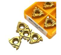 Carbide Turning Inserts Lathe Turning Tool Holder 10PCS 16ER 16IR AG60 AG55 15TF 6020 735 Hard Alloy Aluminum Thread Turning Tool Milling Lathe Tools(16ER AG55 735)