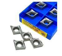 Carbide Turning Inserts Lathe Turning Tool Holder 10PCS CCGT09T302 CCGT09T304 CCGT09T308-AK H01 Aluminum Hard Alloy Indexable Internal Cutting Turning Tool(CCGT09T304-AK H01)