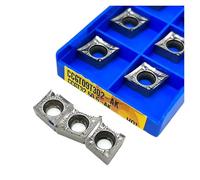 Carbide Turning Inserts Lathe Turning Tool Holder 10PCS CCGT09T302 CCGT09T308 CCGT09T304-AK H01 Aluminum Turning Tool External Hard Alloy Lathe(CCGT09T302-AK H01)