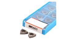 Carbide Turning Inserts Lathe Turning Tool Holder 10PCS MW0603 MW0804 BW0803 Knife Pad Hard Alloy Lathe Parts Gaskets Use For Turning Tools(MW0603)