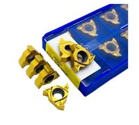 Carbide Turning Inserts Lathe Turning Tool Holder 10PCS RT16.01W-G60P YBG201 .01N-G60P Hard Alloy Thread Turning Tool Blade Lathe Tools(RT16.01N-G60P YBG201)