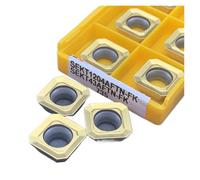 Carbide Turning Inserts Lathe Turning Tool Holder 10PCS SEKT1204-FK 15TF 735 Hard Alloy Internal Turning Tool Metal Lathe Tools(SEKT1204-FK 735)