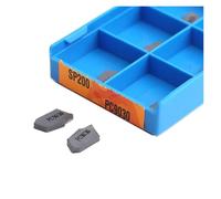 Carbide Turning Inserts Lathe Turning Tool Holder 10PCS SP200 PC9030 SP300 NC3020 Hard Alloy Slotted Grooving Metal Tools Lathe Cutter Turning Tool(SP200 PC9030)