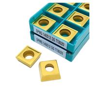 Carbide Turning Inserts Lathe Turning Tool Holder 10PCS SPMG050204 SPMG060204 SPMG090408 SPMG110408 SPMG140520-DG TT9030 TT8020 Hard Alloy Drill Indexable Tool External Turning(SPMG140512-DG TT8020)