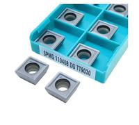 Carbide Turning Inserts Lathe Turning Tool Holder 10PCS SPMG050204 SPMG060204 SPMG090408 SPMG110408 SPMG140520-DG TT9030 TT8020 Hard Alloy Drill Indexable Tool External Turning(SPMG110408-DG TT9030)