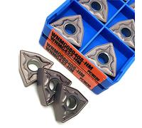 Carbide Turning Inserts Lathe Turning Tool Holder 10PCS WNMG080404/08 PC9030 Carbide Inserts External Turning Cutting Tool Steel Processing CNC Turning Insert Cutting Tool(WNMG080408 HM PC9030)