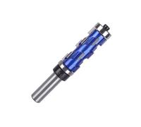 Carbides Spirals Router Cutter With Upper Lower Bearing Improved Vibrations Reduction And Smooth Woodworking Flush Trim Router Bit