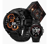 CARBINOX Blaze Smart Watch with GPS (Sport Mode), Rugged Fitness Tracker Waterproof IP69K, Compatible with Android and iOS, 170+ Sports Modes, Gorilla Glass Screen, Make/Receive Calls (Round)