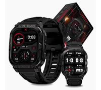 CARBINOX Blaze Smart Watch with GPS (Sport Mode), Rugged Fitness Tracker Waterproof IP69K, Compatible with Android and iOS, 170+ Sports Modes, Gorilla Glass Screen, Make/Receive Calls (Square)