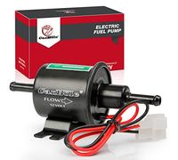 CarBole Electric Fuel Pump 2.5-4 PSI, HEP-02A, 8mm Inlet and Outlet | Fits 12V Devices, Universal Petrol Pump Fit for Diesel and Gasoline, Pure Copper Wire, Black Finish