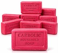 Carbolic Soap Pack of 9 x 125g Bars - Antibacterial, Antifungal & Traditional Antiseptic Soap for Hands, Skin & Household Use