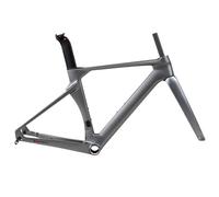 Carbon 700C Road Bike Frameset 48/50/52cm Breaking Wind Race Frame Disc Brake F100mm R142mm Thru Axle Frame Internal Routing Lightweight