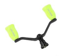 Carbon and Plastic Double Rocker Arm Handle for DAIWA Fishing Reels including Models For FUEGO For PROREX V Suitable for Reel Upgrades (Bright green)