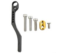 Carbon Bicycle Chain Guide Bike Chain Stabilizer Protector Practical Road Bike Chain Catcher with Screw Bicycle Parts for Road Bike(Black)