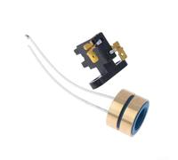 Carbon Brush Assembly, Cotton Candy Machine Parts with Slip for Ring Rotary Collectors Conductive Rings Black Copper for Compatible Models(A)