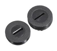 Carbon Brush Cover for Angle Grinder, Electric Drill, and Rotary Tools - 2-Pack Black Plastic Motor Brush Holder Cap, Fits 13mm to 22mm B(20mm)
