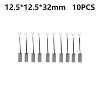 Carbon Brush for J204 for Diesel Generator and Electric Motor Alternator - 10 pcs Pack, 8x10x32mm 10x10x32mm 12.5x12.5x32mm Replacement Spare Parts Compatible with Generator and Motor