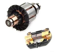 Carbon Brush Holder and Rotor Motor Armature for Dewalt 18V Drill Hammer Replacement Parts Compatible with For DCH243 DCH253