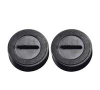 Carbon Brush Holder Cap Cover for Electric Drills, Angle Grinders & Power Tools, 13-22mm OD, 2-Pack, Black Plastic