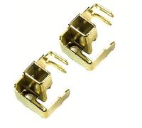 Carbon Brush Holder Set for Bosch GWS6-100 Angle Grinder - 2-Piece Replacement Parts, Metal Housing, Gold Finish, 24 x 15 x 18 mm (0.94 x 0.6 x 0.7 in)