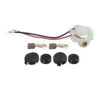 Carbon Brush Holder Set for Makita CB430 BGA450 BGA452, Includes 2 Covers, 2 Caps, 2 Carbon Brushes and 1 Brush Holder, Plastic + Metal, Abrasion Resistant, Long Life, Compatible with BGD800