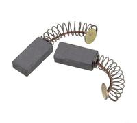 Carbon Brush Pair for Electric Drill Angle Grinder Screwdriver Motor Replacement 5x8x15mm High Accuracy Metal Commutator Accessory Black 1 Pair
