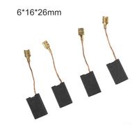 Carbon Brushes 1617014126 Gbh10dc Set Gbh11de Demolition Hammer Gsh11e 11316evs Mh10se for Motor Rotary Hammer Electric Tool Replacement Repair Parts 63x16x26mm 4pcs