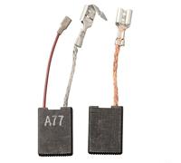 Carbon Brushes 393596 279526 for DD160 DD200 (01) DD250-E DCH180 DCH230 DCH300 Models, 1 Pair (2 pcs), Size: 6.2mm x 16mm x 22mm, Carbon and Metal Material