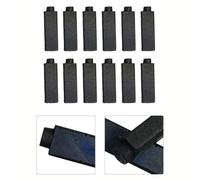 Carbon Brushes for Anchor Engine Electric Hair Dryer, 4 x 5.5 x 17 mm, 12-Piece Replacement Set, Black Carbon Material, Compatible with General Power Tool Motors and Small Appliances