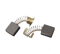 Carbon Brushes for Electric Motors - 2-Pack Replacement Set, 18 mm × 17 mm × 7 mm, Carbon + Metal Construction, Compatible with Drills, Angle Grinders,