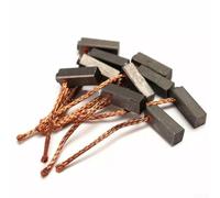 Carbon Brushes Motor Brush 10 Pcs Set 5 x 6 x 14mm for Electric Tools Replacement Compatible with Drills Grinders Saws Vacuum Cleaners