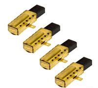 Carbon Brushes Replacement Set for GBH2-18E, GBH2-20 D, GBH2-18 RE and PBH3000 FRE Drills - 4pcs (2 Pair), 21 x 6 x 9 mm, Low-Sparking,