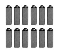 Carbon Brushes Set for Anchor Engine Electric Hair Dryer Carbon Material Quick Installation 4x5x17mm Black Pack of 12 Replacement Parts Suitable for Various Electrical Devices Appliance Maintenance