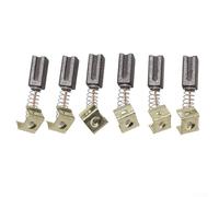 Carbon Brushes Set of 6, for Durable Carbon and Metal Material for Black & Decker Angle Grinders CD105, CD110, CD115, KG900, KG915, KG725, AST6 Series