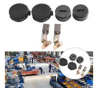 Carbon Brushes with Holder Cap and Covers for CB430 BHP460 BHR200 BGA452 Compatible with 18V for LXT Lithium Ion Cordless Tools Type 4(TYPE4)