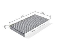 Pollen / Cabin Filter fits RANGE ROVER SPORT L320 4.4 05 to 09 Bosch JKR500020