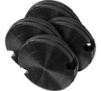 Carbon Charcoal Cooker Hood Filters (4 Pack) Compatible for Hotpoint Indesit Ariston Creda Cannon Scholtes Type 29 HE92SX HTN41 H563 H573 195mm Vent Filter C00090942