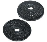 SPARES2GO Carbon Charcoal Filter for Bosch, fits Neff & fits Siemens Cooker Hood/Extractor Fan Vent (2 x 190 mm Filters)