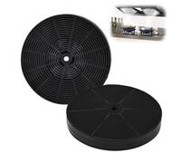 Carbon Charcoal Filter for CDA Cha15 Cooker Hoods,CDA Cooker Hood Filters for Grease & Odour Removal, Replacement Extractor Fan Carbon Filters (175mm, Pack of 2)
