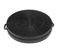 Carbon/Charcoal Round Filter 215mm Dia with Lugs fits Zanussi IH4020 Cooker Hoods