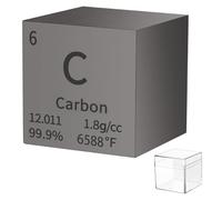 Carbon Cube(C 1-inch),Metal Element High Density Block for Element Collections, Lab Experiments, Hobbies, DIY Teacher Science Creative Gift