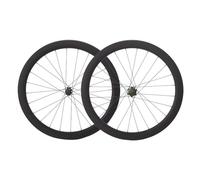 Carbon Disc Brake Wheelset 700c Road Bike Rim 50mm Clincher Tubeless Front Rear Wheels Thru Axle 8-12 Speed Cassette Hubs, 690 Clicks
