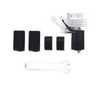 Carbon Extruder Heater Block Kit with Ceramic Heating Block Fast Heatup 3D Printer Parts Easy Install 1.75mm Filament PLA ABS TPU PETG PP PA PC Applicable to 3D Printing (0.8mm)