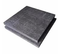 Carbon Felt/Graphite Felt - 100x100mm, Pack of 2 for Scientific Research and Experiments(Thick: 3mm)