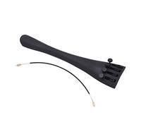 Carbon Fiber 4 Tuners Cello Tailpiece with Fine Tuning Nylon Tail Gut, Sturdy Lightweight Material for 4/4 Cellos