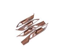 Carbon Fiber ABS Interior Door Bowl Cover Trim for X2 F47 2018 2019 for X1 F48 2016-2019 Car Accessories 4pcs Car Inner Handle(Pine Wood Grain)